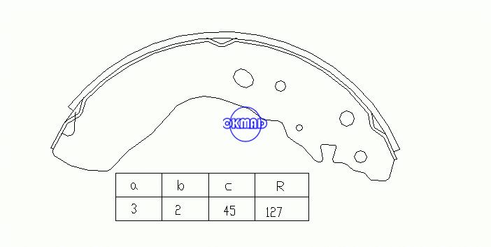 GEO TRACKER Cabrio Station Wagon SUZUKI VITARA Cabrio MAZDA Proceed Levante Drum Brake shoes FMSI:1492-S711 OEM:53200-77810 FSB580 MK9947 K9965 GS8641, OK-BS176