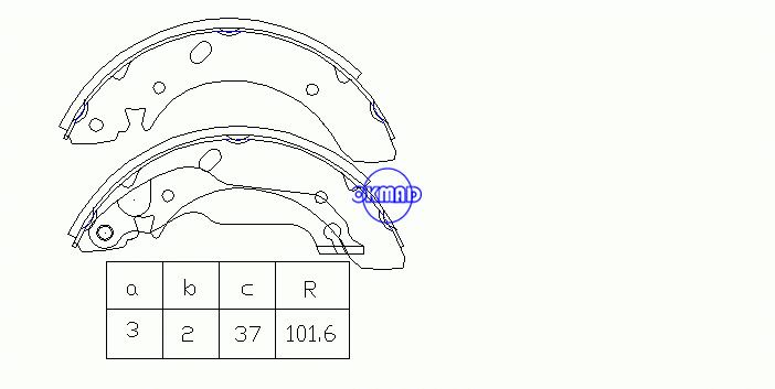 HYUNDAI COUPE LANTRA I (J-1) II Estate (J-2) FMSI:1448-S661 1448-S693 OEM:58305-28B00 FSB319 K11158 GS8569, OK-BS231
