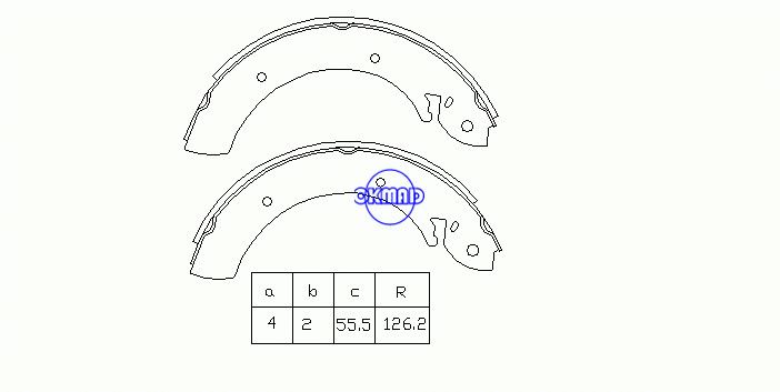 HYUNDAI H100 Sonica Porter Grace Sonata NISSAN Trade SSANGYONG Istana Stavic Kyron Actyon Rexton 복식복 OEM:58305-44A00 FSB361 FSB533 K1260 GS6181, OK-BS247