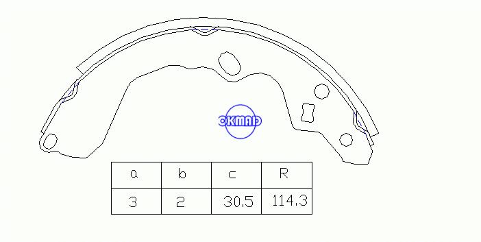 KIA CARENS I CLARUS FMSI: 1407-S667 1407-S722 OEM:OK9A6-26-23Z MK3386 GS8694, OK-BS361