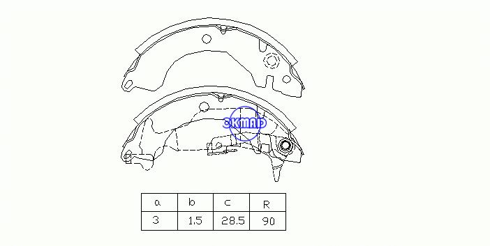 MITSUBISHI LANCER IV 해치백 MINICAB MIRAGE 동지복식복 OEM:MB366330 MK6670 GS7222, OK-BS113
