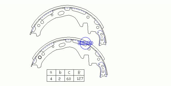 NISSAN K UP (D21) TERRANO CARAVAN / HO MY DATSUN TRUCK PIC FMSI:2170-S572 OEM:44060-03N25 FSB317 FN-1175 K1171 GS8513, OK-BS276