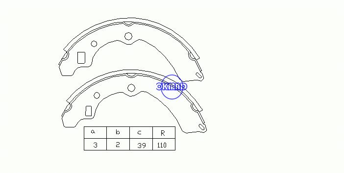SUZUKI SAMURAI 형 MP 로드 JIMNY MAZDA AZ OFFROAD FMSI:1408-S600 OEM:53200-60871 FSB340 FN-9921 K9921 GS8548, OK-BS065