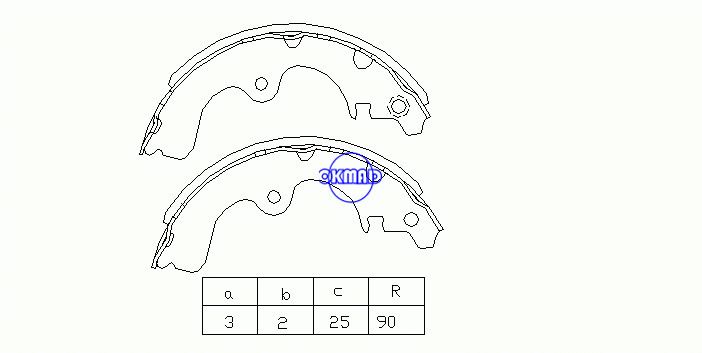 TOYOTA ASEO STARLET TERCEL / CORSA CYNOS COROLLA II 겹겹겹이 훌륭하다 OEM:04495-16080 FSB497 K2321GS8554, OK-BS049