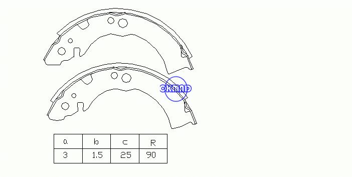 닛산 MICRA I FIGARO FK10 PAO PK10 MARCH EK10 YK10 FMSI:1439-S640 OEM:44060-01B00 MK1164 FSB309 GS8157, OK-BS004