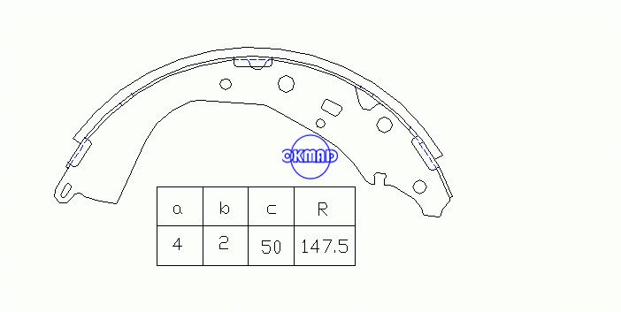 도요타 트럭 툰드라 폰티악 본네빌 캐딜락 STS FMSI: 1397-S76 OEM:04495-35250 FSB4065 브렘보:S83552N, OK-BS325