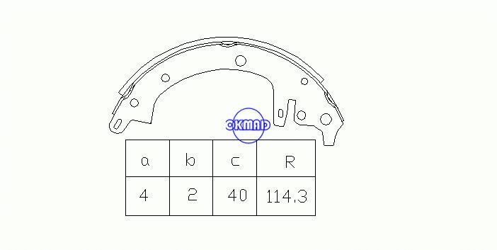 이스즈 GeMini 1600 FMSI: 1386-S55 OEM: 5-87100-032-0 MK4432, OK-BS183