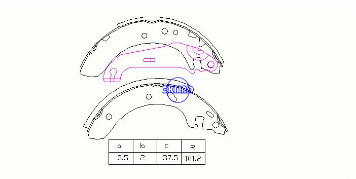 FORD ESCORT CLASSIC Turnier VII 세단 FIESTA OEM: 1005968 FSB552 GS8607, OK-BS438
