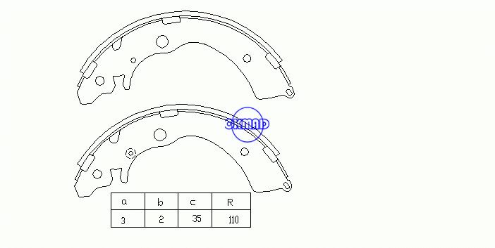 HONDA ACCORD IV AIRWAVE CAPA CIVIC CR-V I FREED HR-V SMX SUZUKI CARRY JIMNY MAZDA SCRUM 겹겹이 FMSI:1429-S627 OEM:4313-SM4-A01 K5524 FSB318 GS8559 OK-