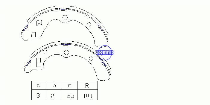 HONDA CIVIC II Estate PRELUDE I Coupe QUINTETET FMSI:148-S579 OEM:43153-SA3-03 MK5514 FSB161 GS8194, OK-BS301