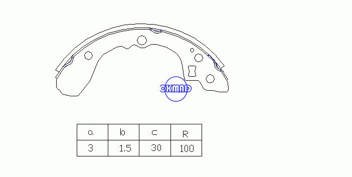 KIA RIO Estate Saloon MAZDA Capella Etude Familia Van Laser Telstar 엑박 FMSI:1472-S806 OEM:58315-FDA00 MK3356 SA134 GS8486, OK-BS470