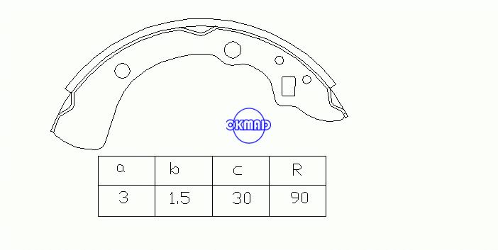 MAZDA 323 II 해치백(BD) FMSI:1363-S509 OEM:B001-26-310 MK3329 GS8125, OK-BS086