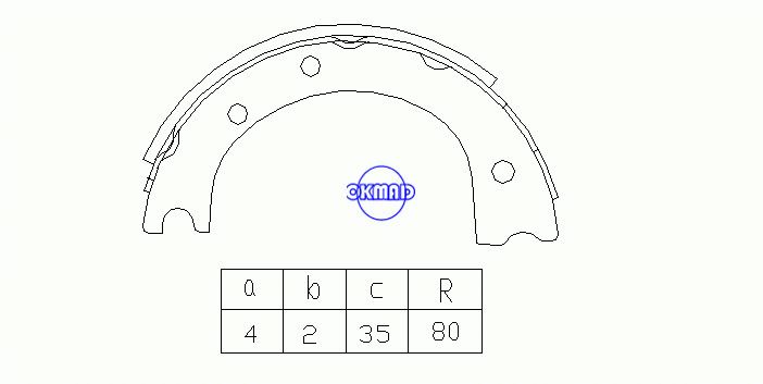 TOYOTA 다이나 토티에이스 Qiick Delivery Drum Brake Shoes OEM:46550-36030 MK2257 GS788, OK-BS279