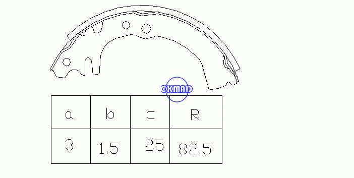 다이하수 쿠오레 IIIIV FMSI:1382-S54 OEM:04495-87204-000 MK0024 FSB570 GS8699, OK-BS226