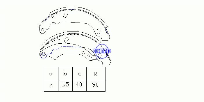 르노 클리오 II OEM: 77205758 FSB584 GS8669, OK-BS263